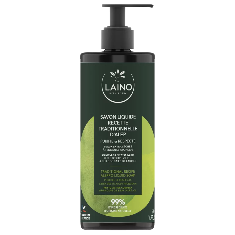 Laino Savon liquide recette tradionnelle d'Alep 500ml