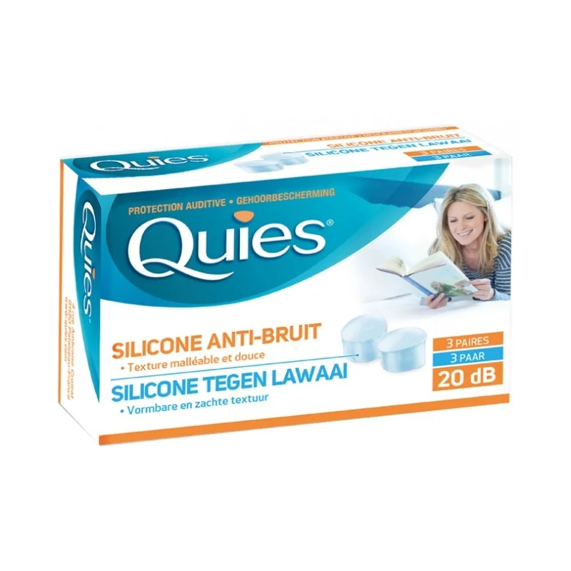 QUIES SILICONE DISCRETION ANTI-BRUIT BTE 6 UNITÉS