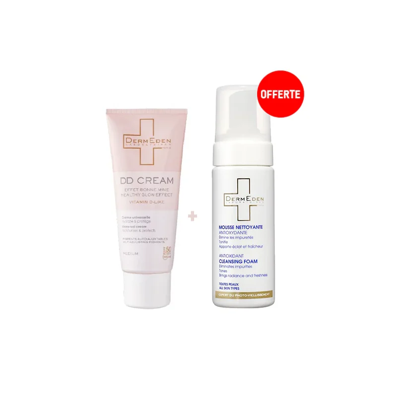 Dermeden DD Creme Medium 50ml ACHETE + Mousse Nettoyante 150ml OFFERT
