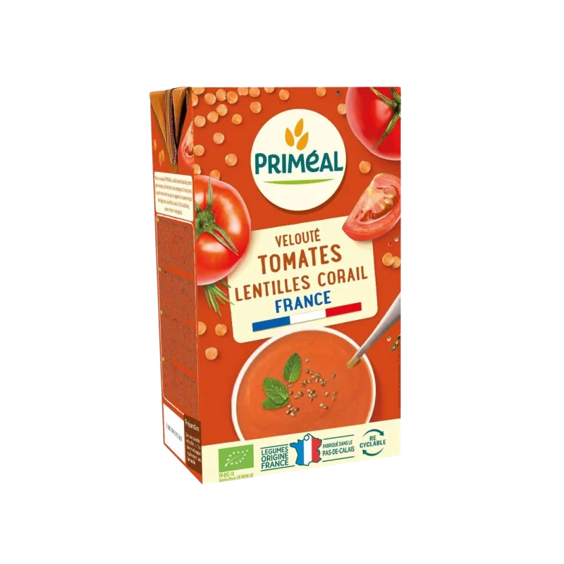 PRIMEAL VELOUTE TOMATES & LENTILLES CORAIL 1L