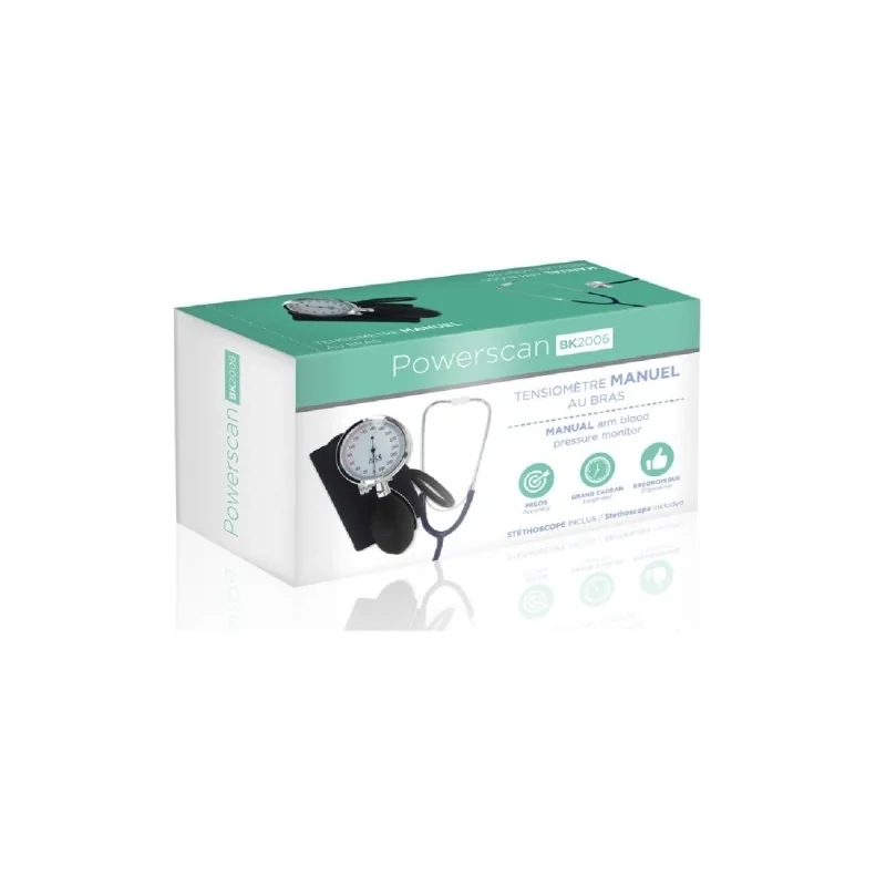 Powerscan Tensiomètre manuel au bras BK2006 +stethoscope