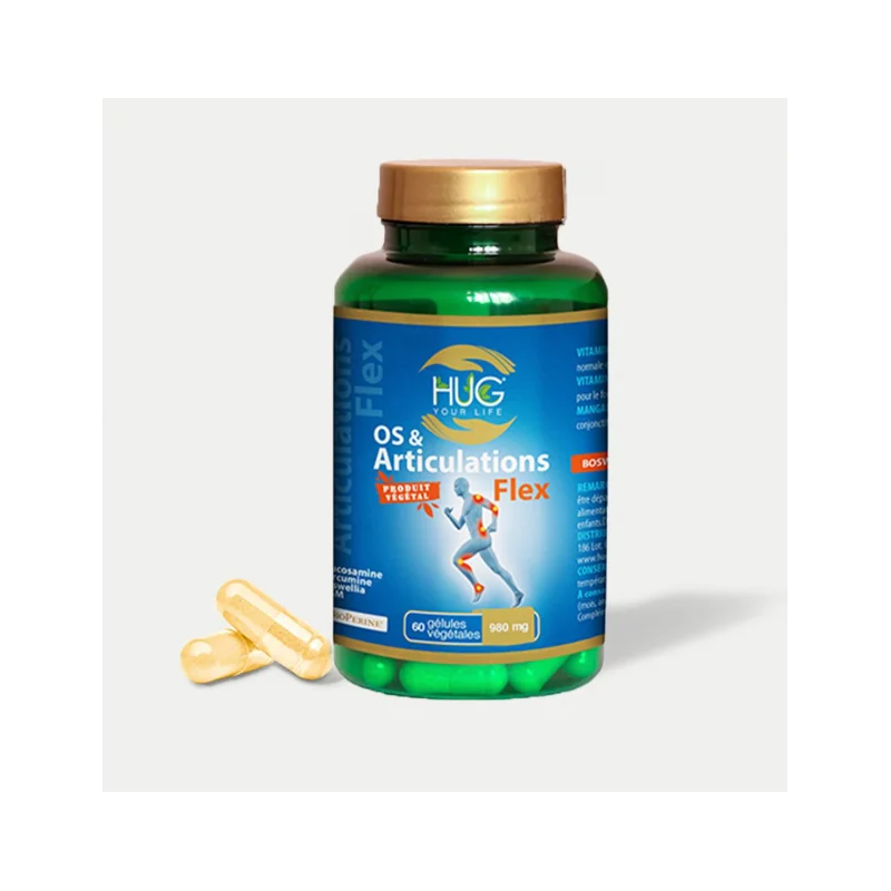 HUG OS ET ARTICULATIONS FLEX 980 MG 60 GELULES