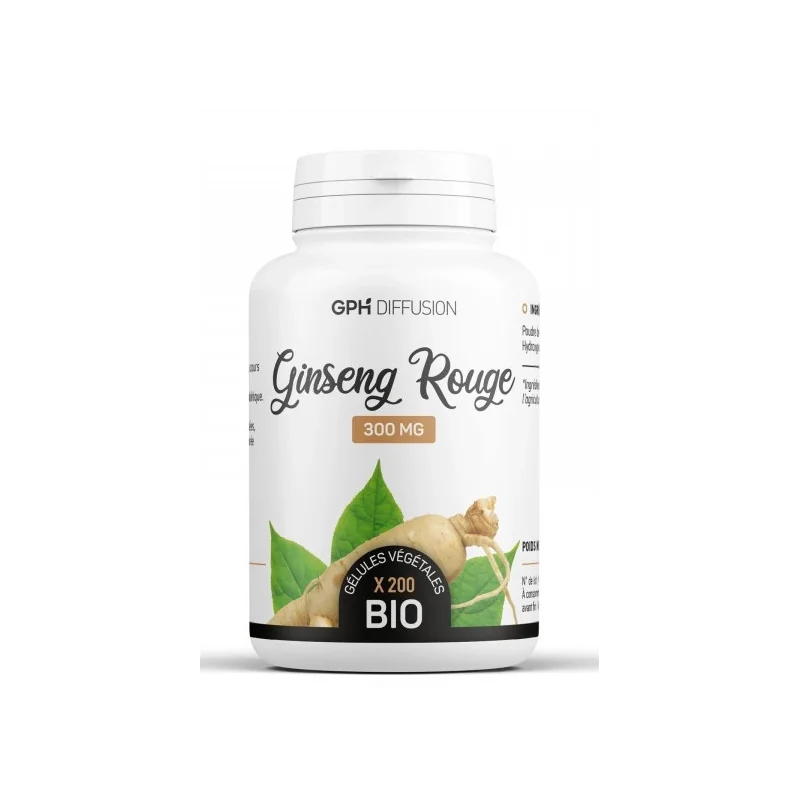 GPH DIFFUSION GINSENG ROUGE Bio 200 gélules