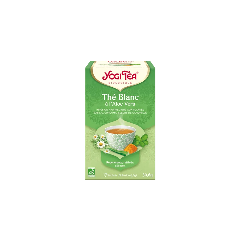 YOGI TEA THE BLANC A L'ALOE VERA 17X2G