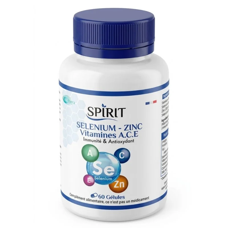 Spirit Selenium Zinc Vitamines A.C.E 60gelules