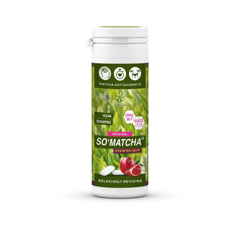 LEMON PHARMA SO MATCHA CHEWING GUM GELASSEN BELEBEND