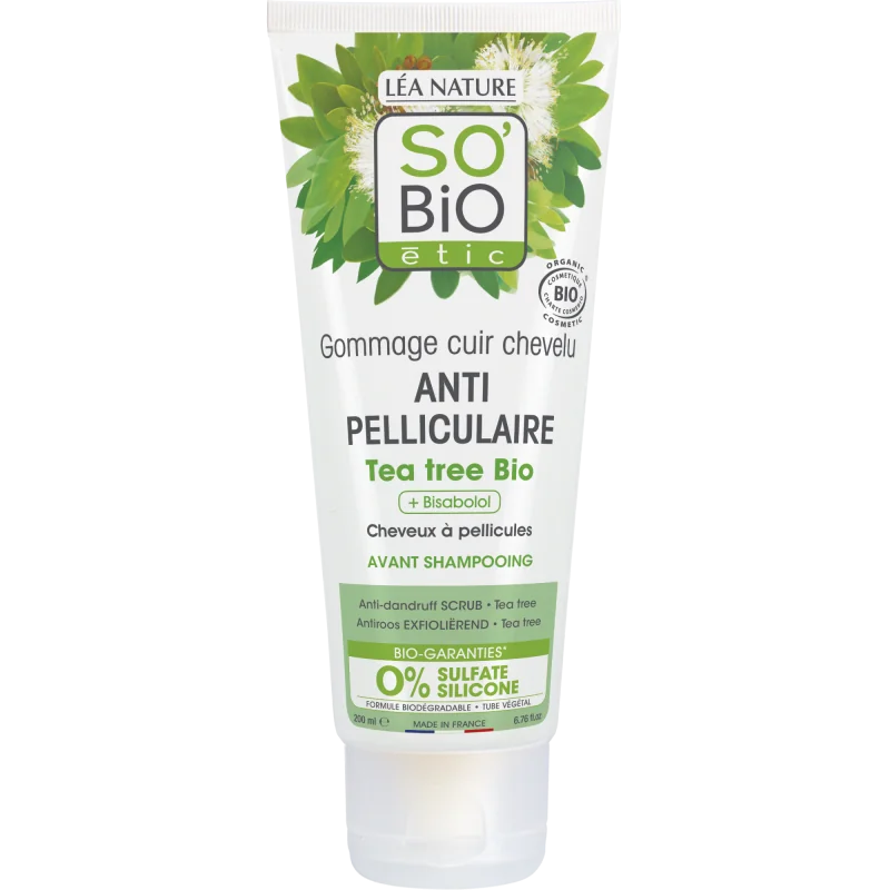 SO BIO GOMMAGE AVANT SHAMPOING TEA TREE 200ML