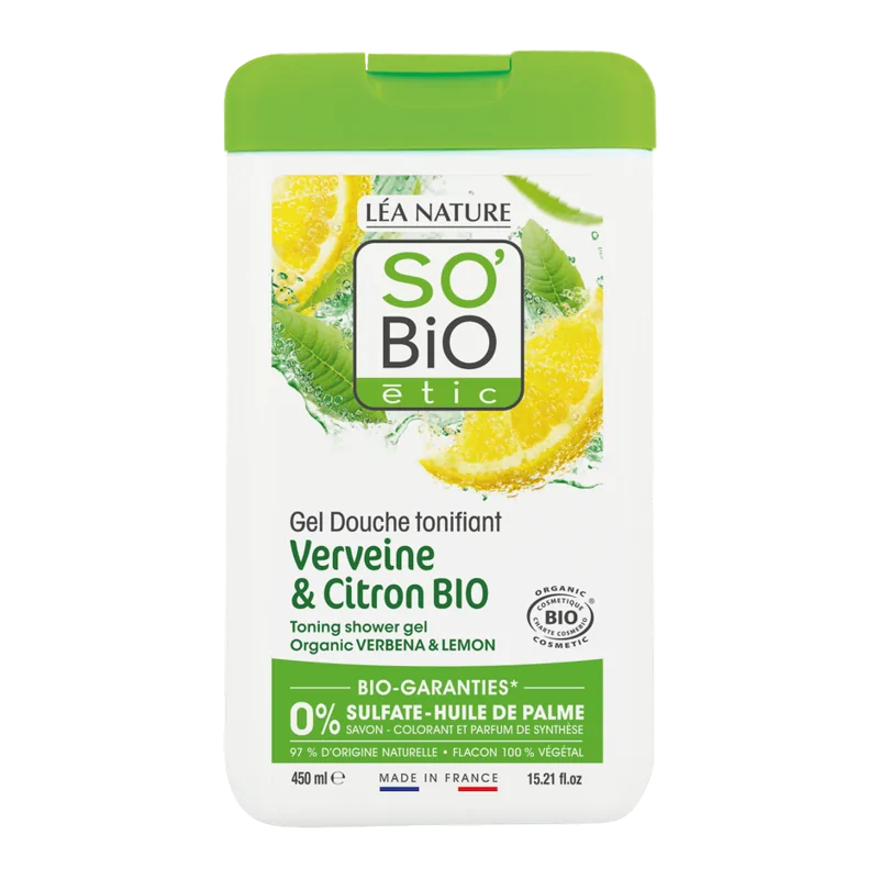So Bio Gel Douche Verveine Citron 450Ml