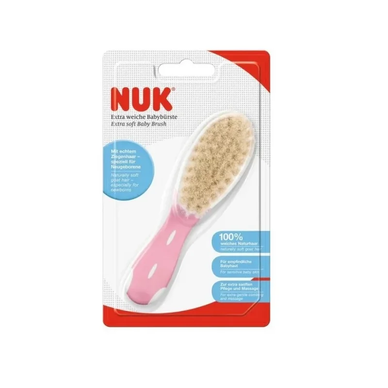 NUK Brosse Poils Naturels - Rose