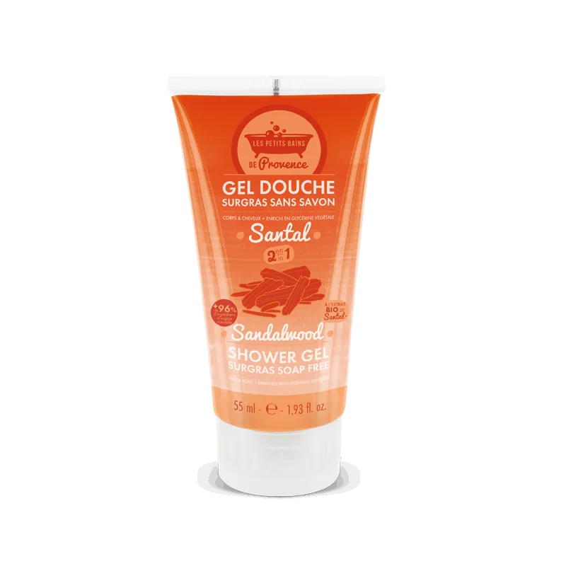 LES PETITS BAINS DE PROVENCE GEL DOUCHE SANTAL 55ML