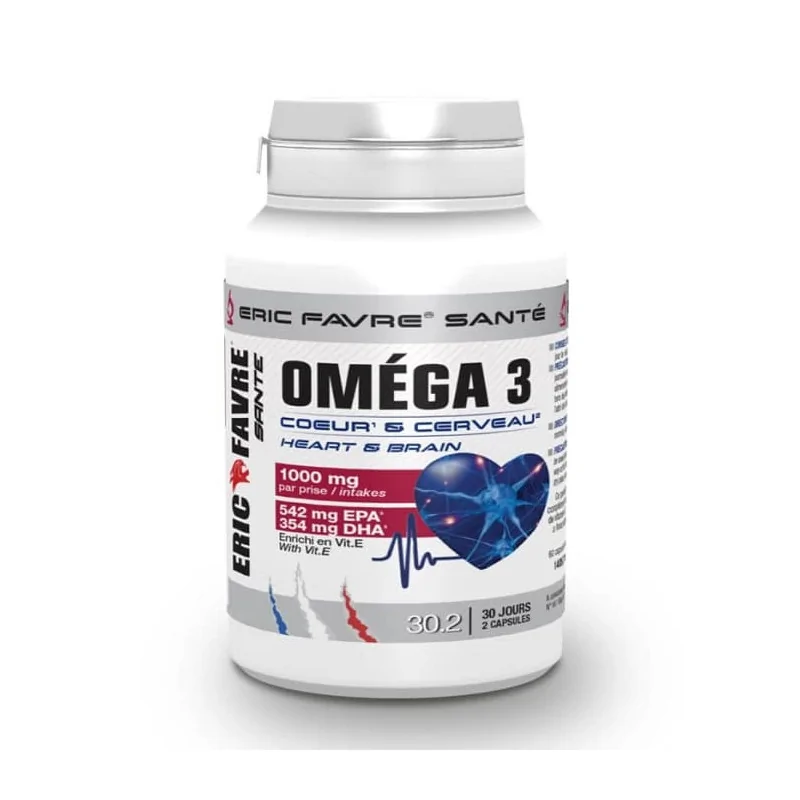 VEERA SANTÉ OMEGA 3 CŒUR & CERVEAU 3000 MG 60 CAPSULES