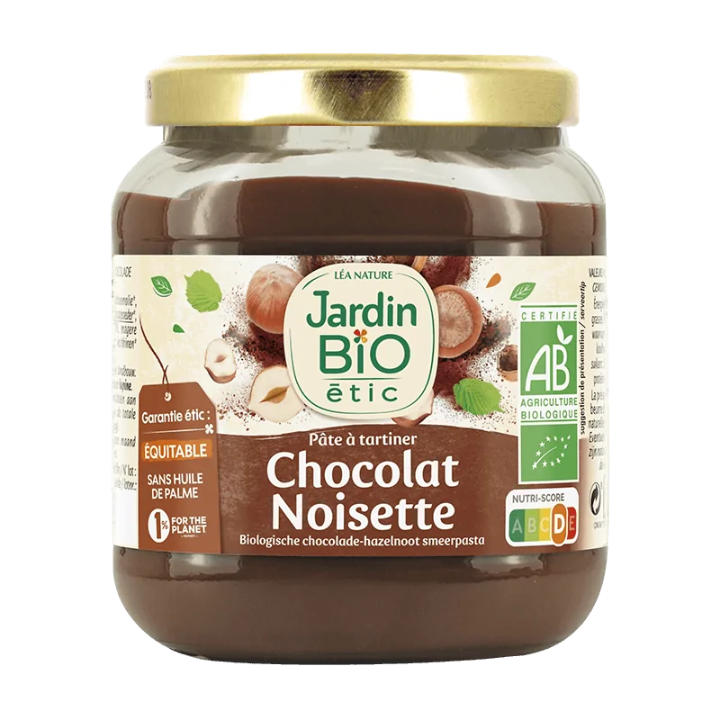 JARDIN BIO PATE A TARTINER CHOCOLAT NOISETTE 350G