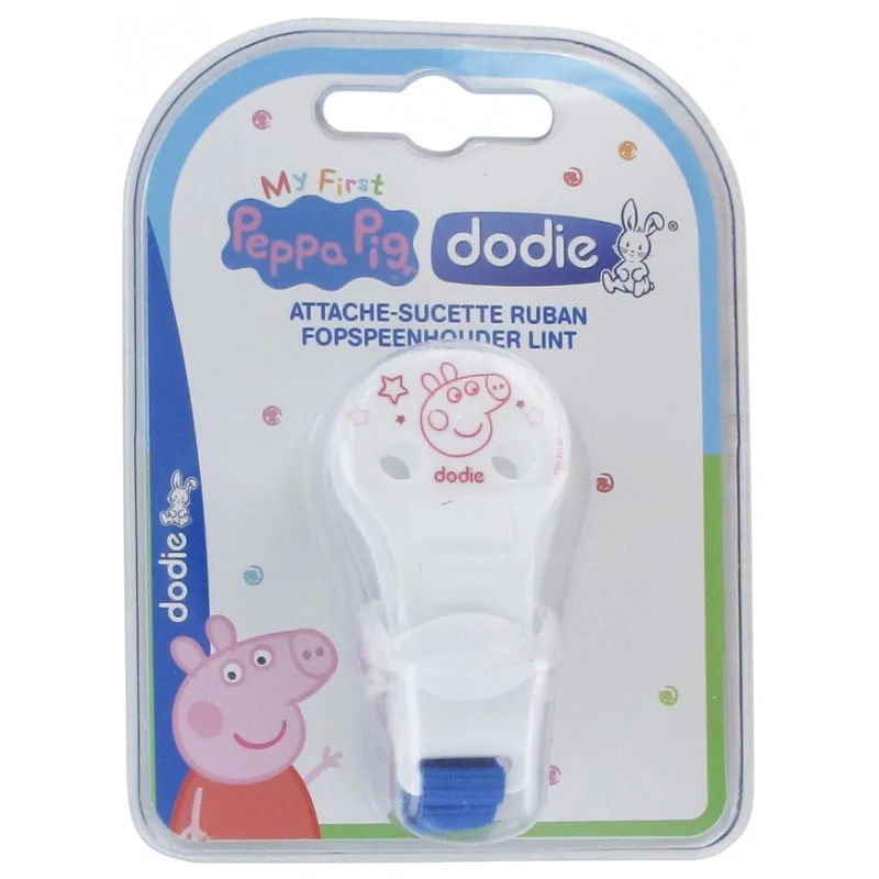 Dodie Attache Sucette Ruban Peppa Pig