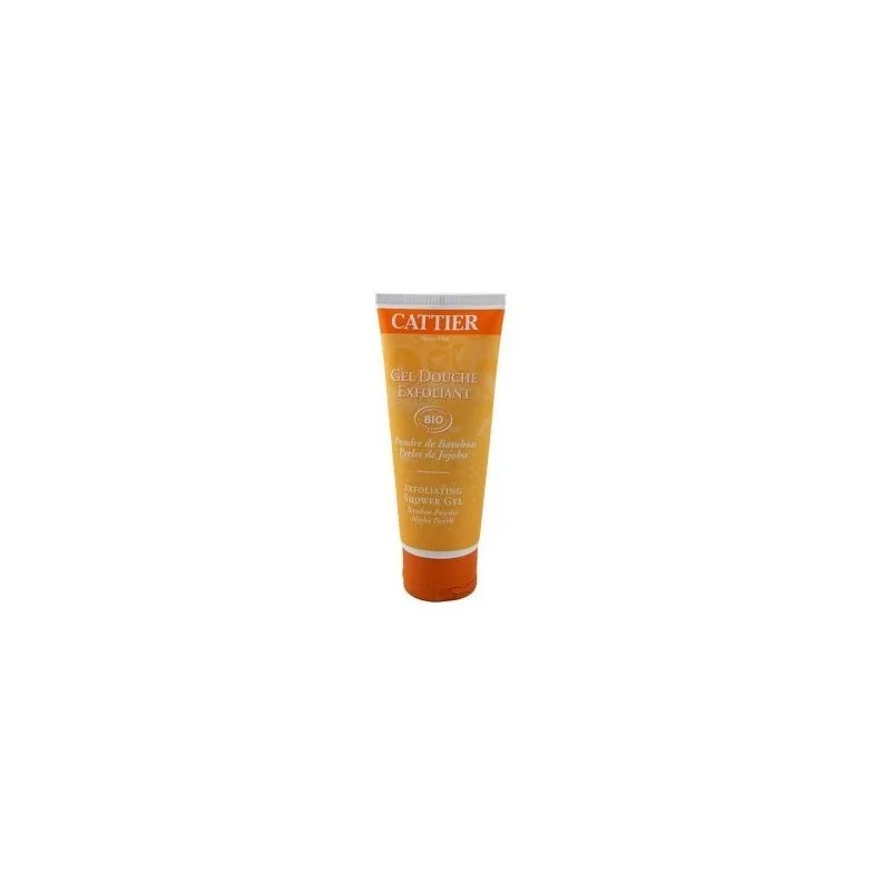 Cattier Gel douche Exfoliant - Poudre de Bambou Perles de Jojoba de Cattier 200ml