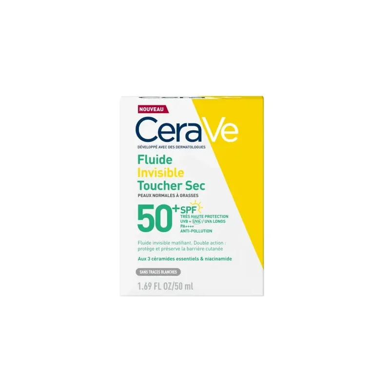 CeraVe Fluide invisible toucher sec SPF50+ 50ml