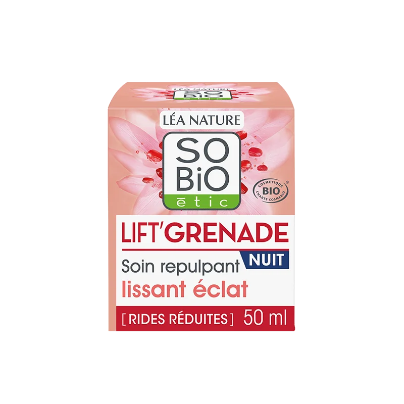 So Bio Soin de Nuit Repulpant Lissant Éclat 50Ml