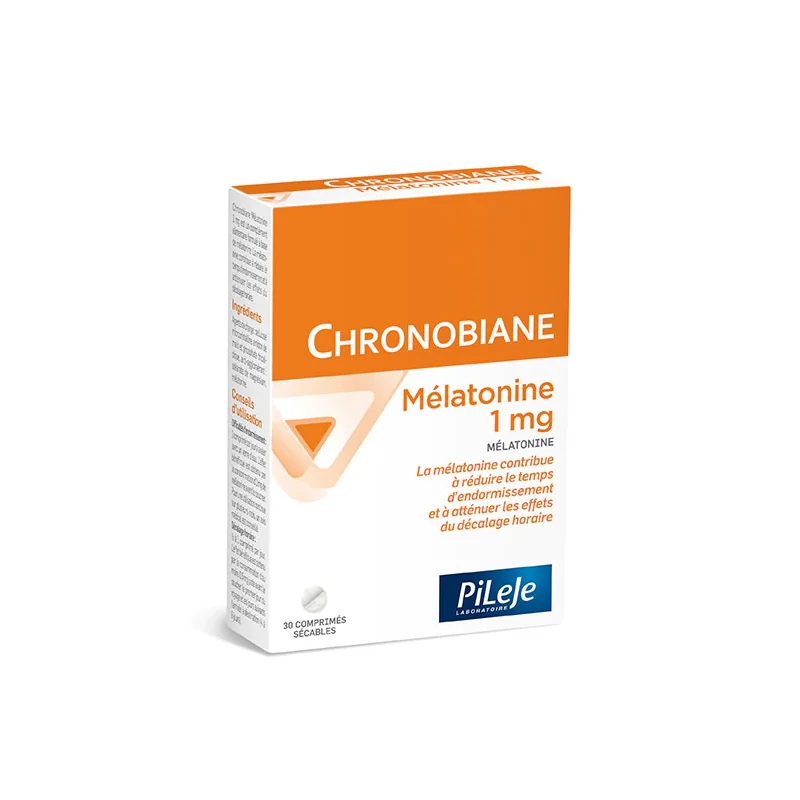 PILEJE Chronobiane Mélatonine 1 mg 30 comprimés