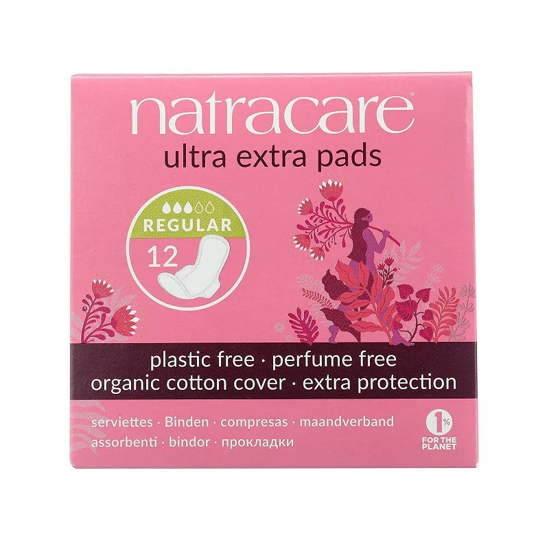 Natracare SERVIETTE ULTRA EXTRA NORMAL 12 U