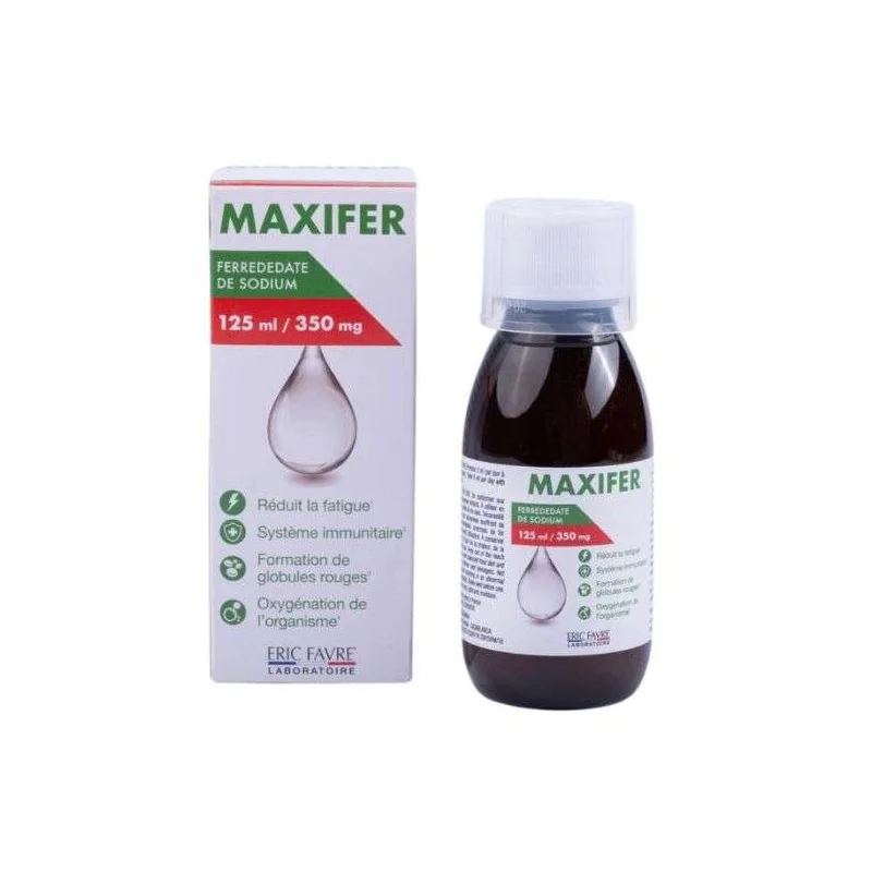 ERIC FAVRE MAXIFER FERREDEDATE DE SODIUM 350 MG 125 ML