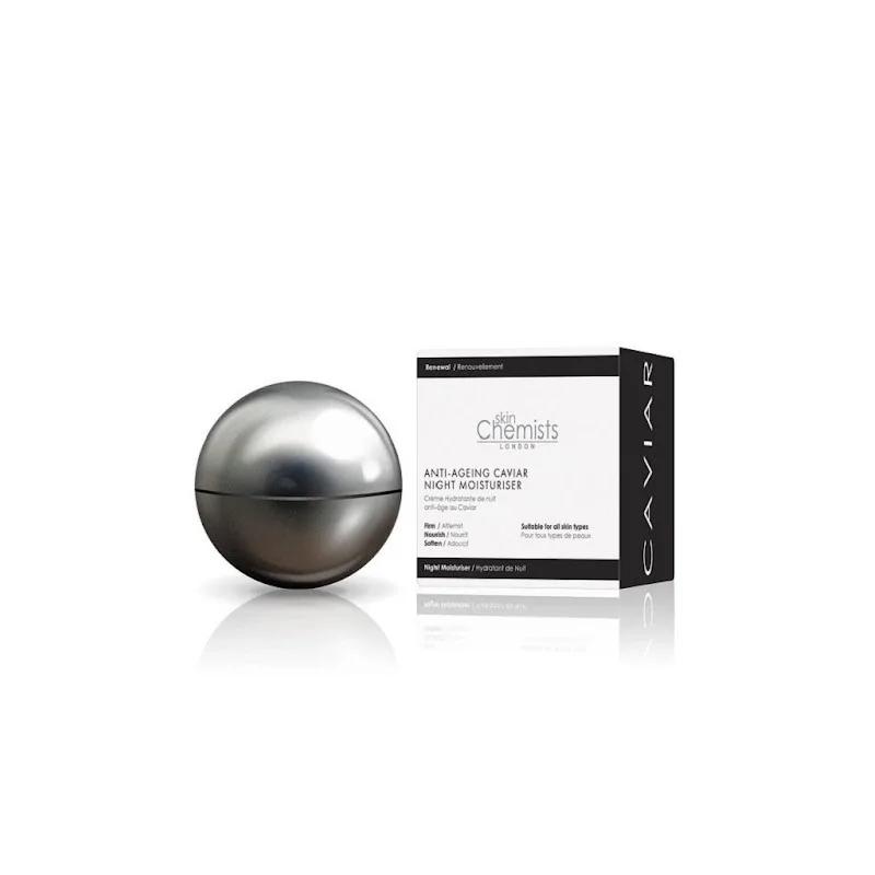 SkinChemists Soin Hydratant Anti-Âge Caviar Nuit 50 Ml