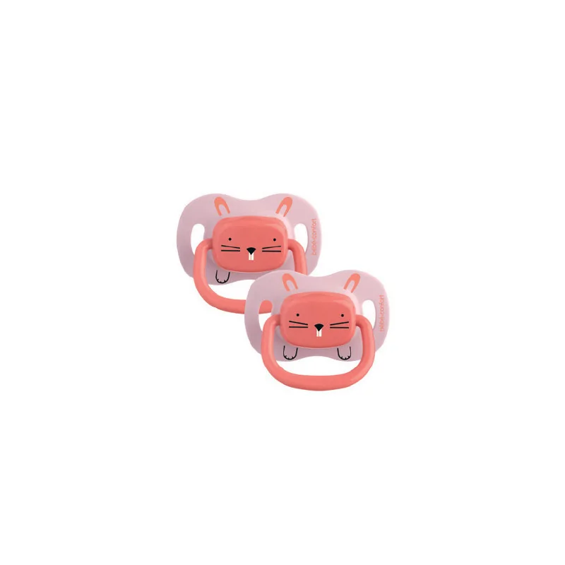 BÉBÉ CONFORT SUCETTES REVERSIBLES - 18/36 M - SILICONE - ANIMALS ROSE X2 7034