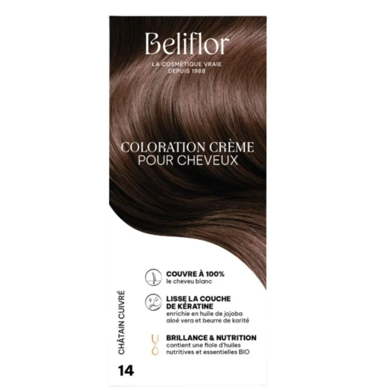 Beliflor UNIDOSE N° 14 CHATAIN CUIVRE 120ml