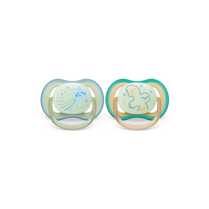 Avent Sucette Ultra Air Night Time 0-6m Scf376/18 Boy