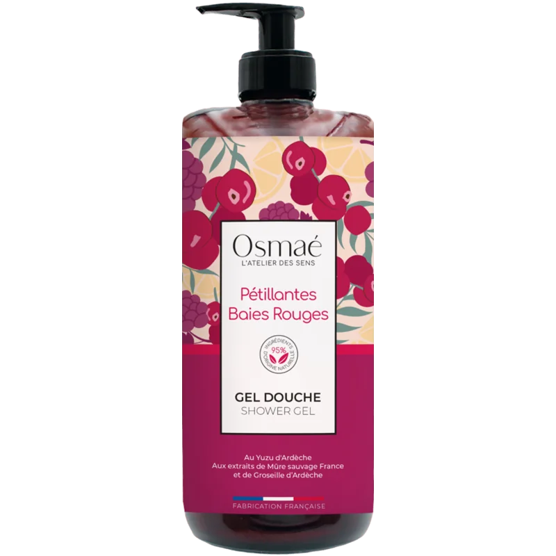 OSMAE Gel douche Pétillantes Baies Rouges 1L