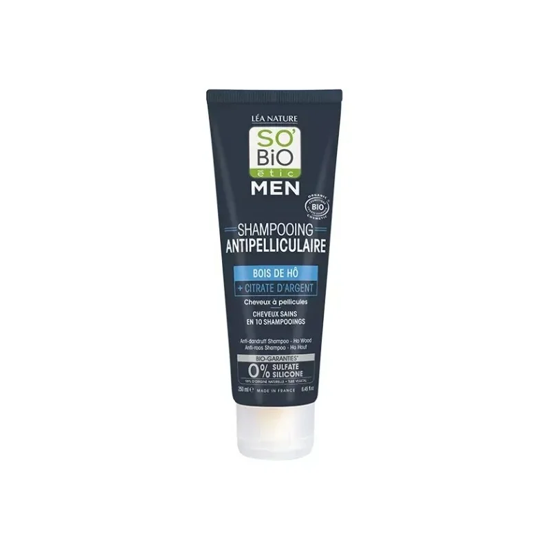 SO BIO SHAMPOING MEN ANTI-PELLICULAIRE BOIS DE HÔ 250ML