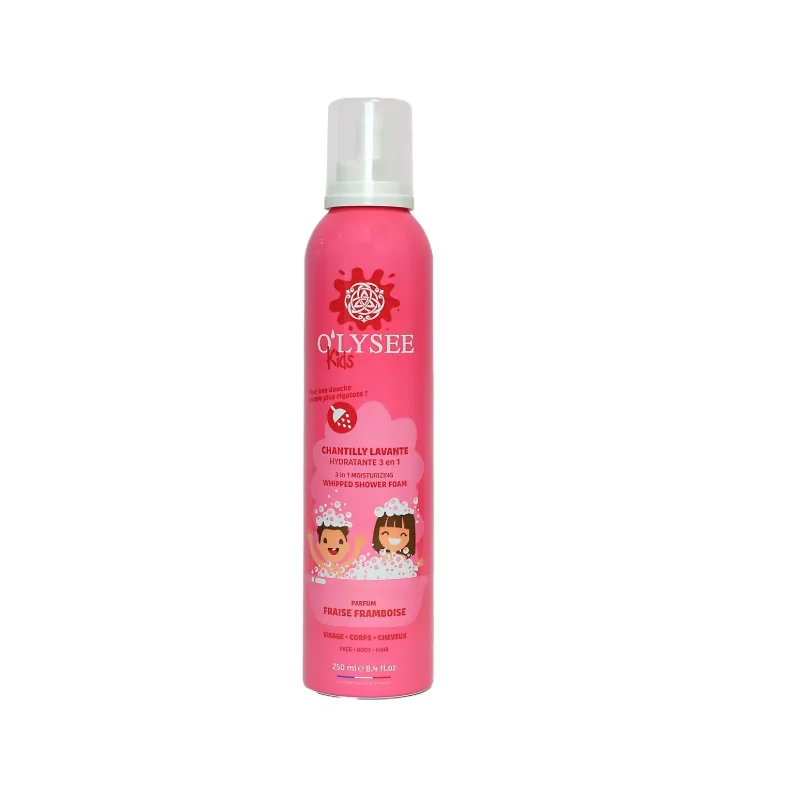 O'LYSEE KIDS CHANTILLY LAVANTE HYDRATANTE 3 EN 1 PARFUM FRAISE FRAMBOISE 250 ML