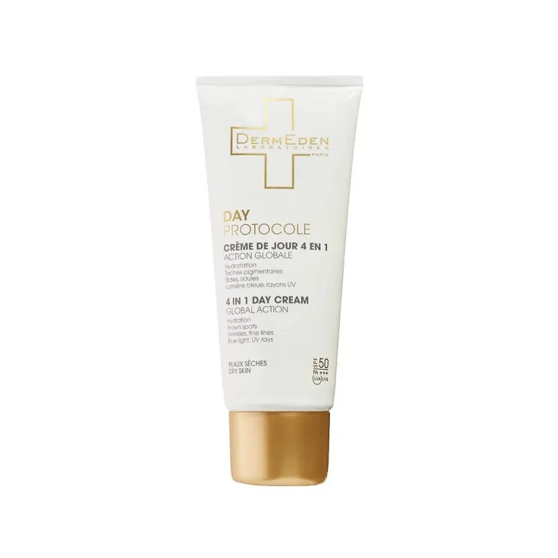 DERMEDEN DAY PROTOCOLE CREME DE JOUR ANTI AGE 4 EN 1 PEAUX SECHES