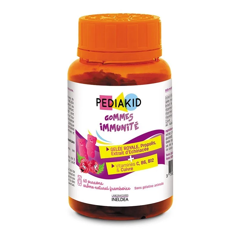 PEDIAKID GOMMES IMMUNITÉ 60 oursons