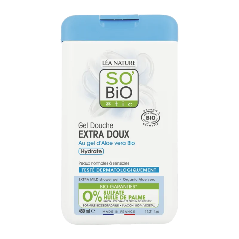 So Bio Gel Douche Aloe Vera Extra Doux 450Ml