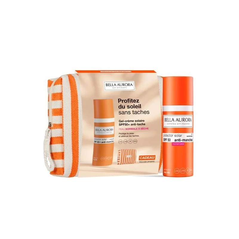 BELLA AURORA OFFRE ECRAN DEPIGM SPF50 + PEAU NORMAL A SECHE 50 ML+ TROUSSE OFFERTE
