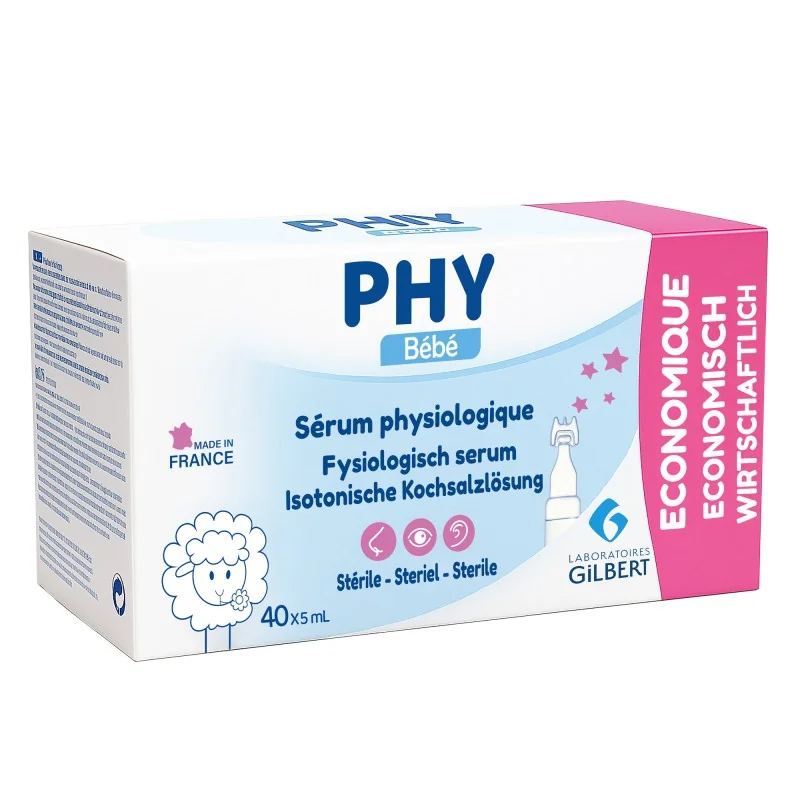 GILBERT PHY SERUM PHYSIOLOGIQUE 40*5ML