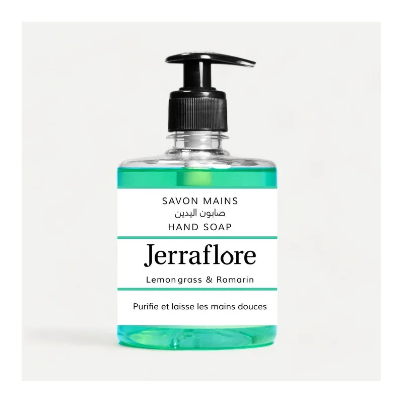 JERRAFLORE SAVON MAINS LEMON GRASS & ROMARIN 500ml