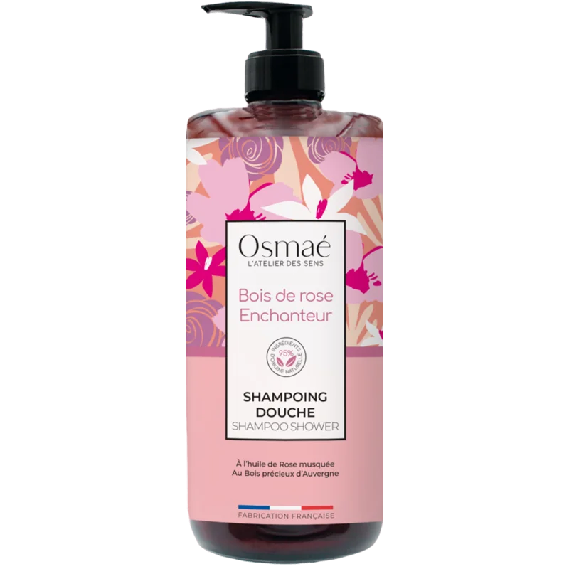 OSMAE Shampoing douche Bois de Rose Enchanteur 1L