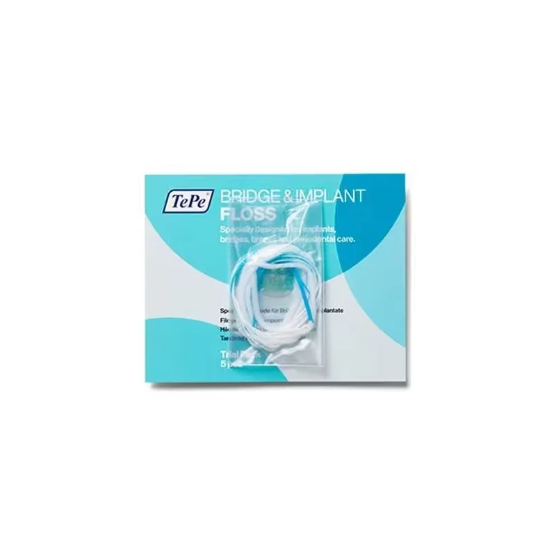 TePe Fil dentaire pour bridge et implant 5pcs