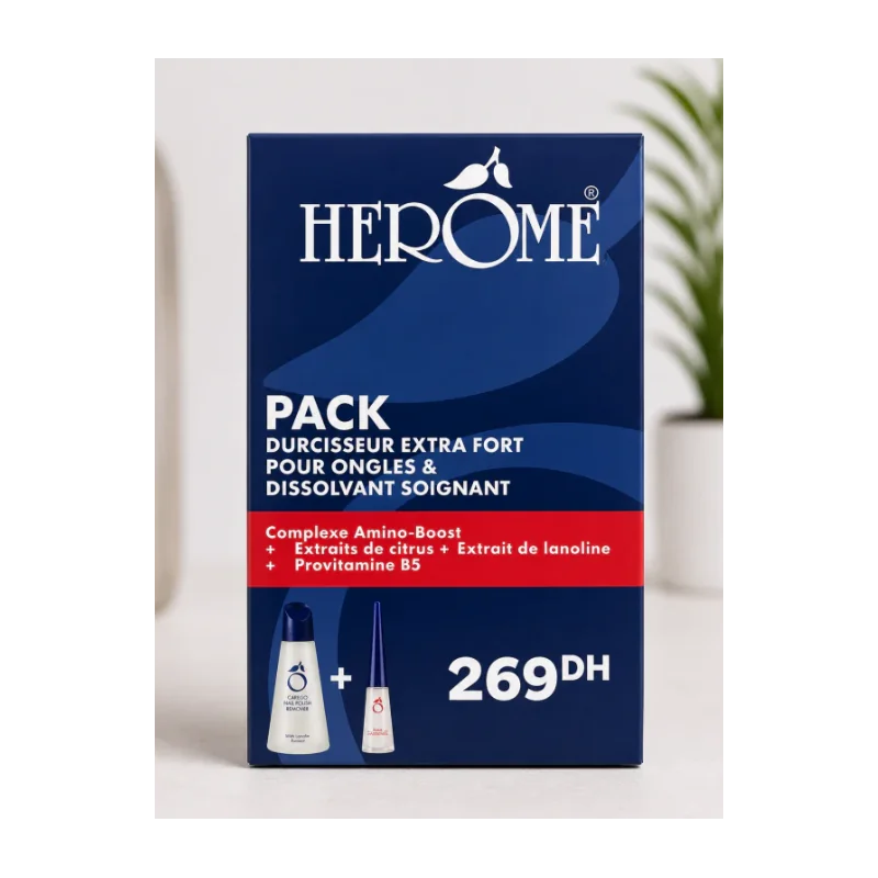 Herôme Pack Durcisseur Extra Fort+Dissolvant