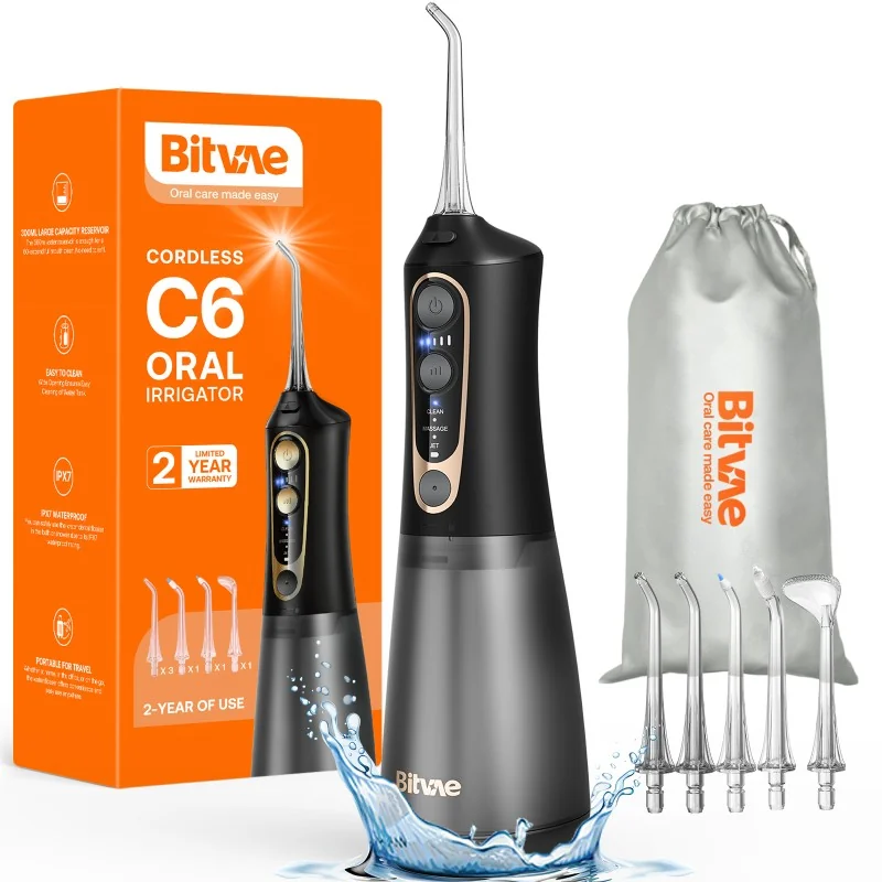 Bitvae Hydropulseur dentaire sans fil C6 Rechargeable