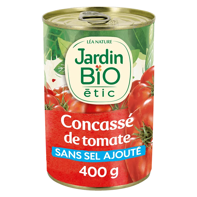 JARDIN BIO CONCASSE DE TOMATE MORCEAUX 400G