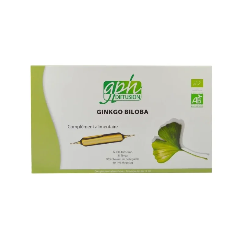 GPH DIFFUSION GINKGO BILOBA BIO 20 ampoules – 15ml