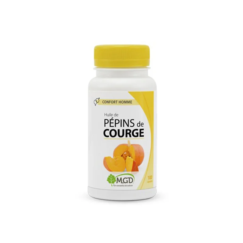 MGD NATURE HUILE DE PÉPINS DE COURGE 100 CAPSULES